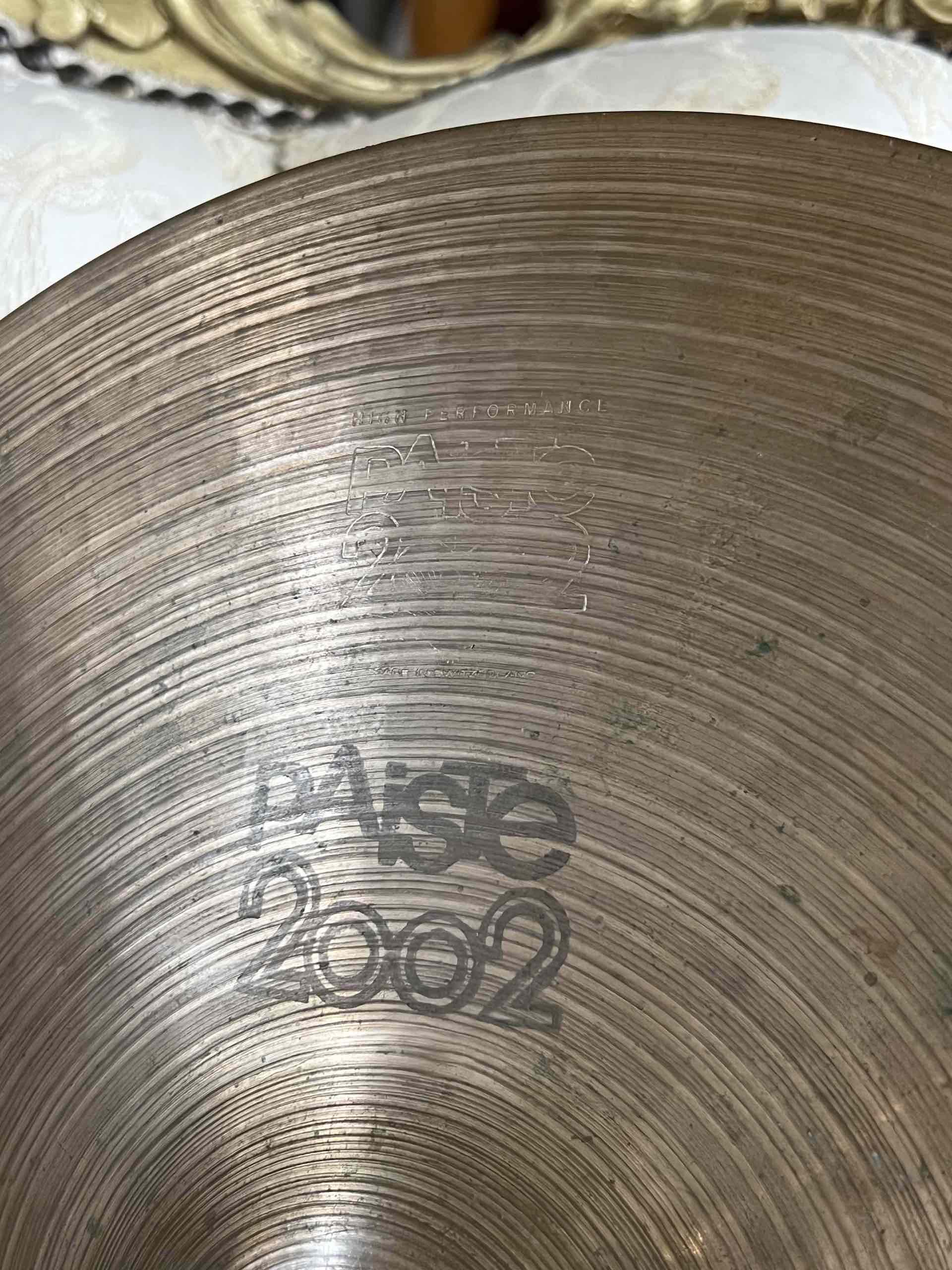 Paiste 2002 14" Hi-Hat – Black Label – 1976 - immagine 7