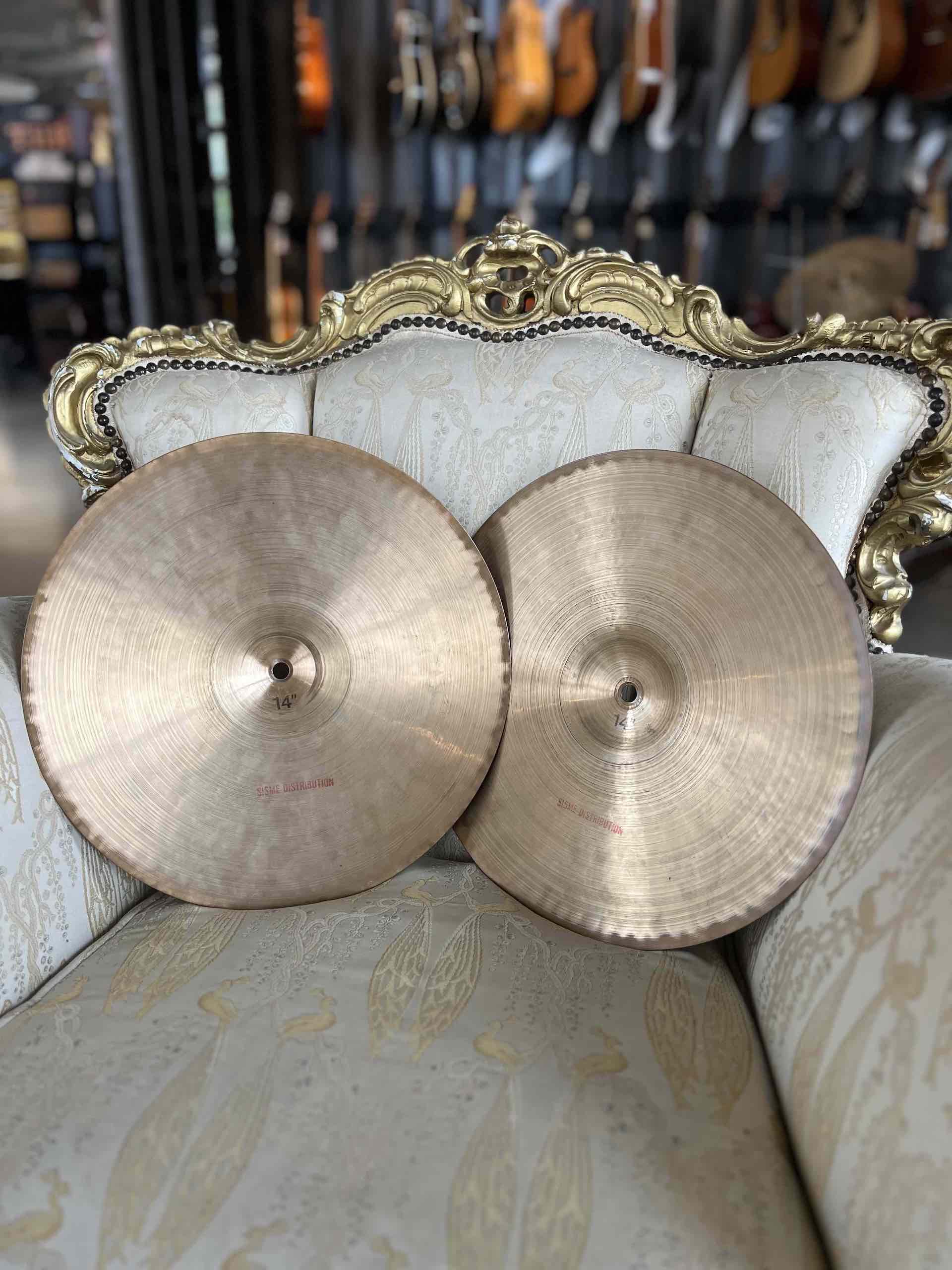 Paiste 2002 14" Hi-Hat – Black Label – 1976 - immagine 8