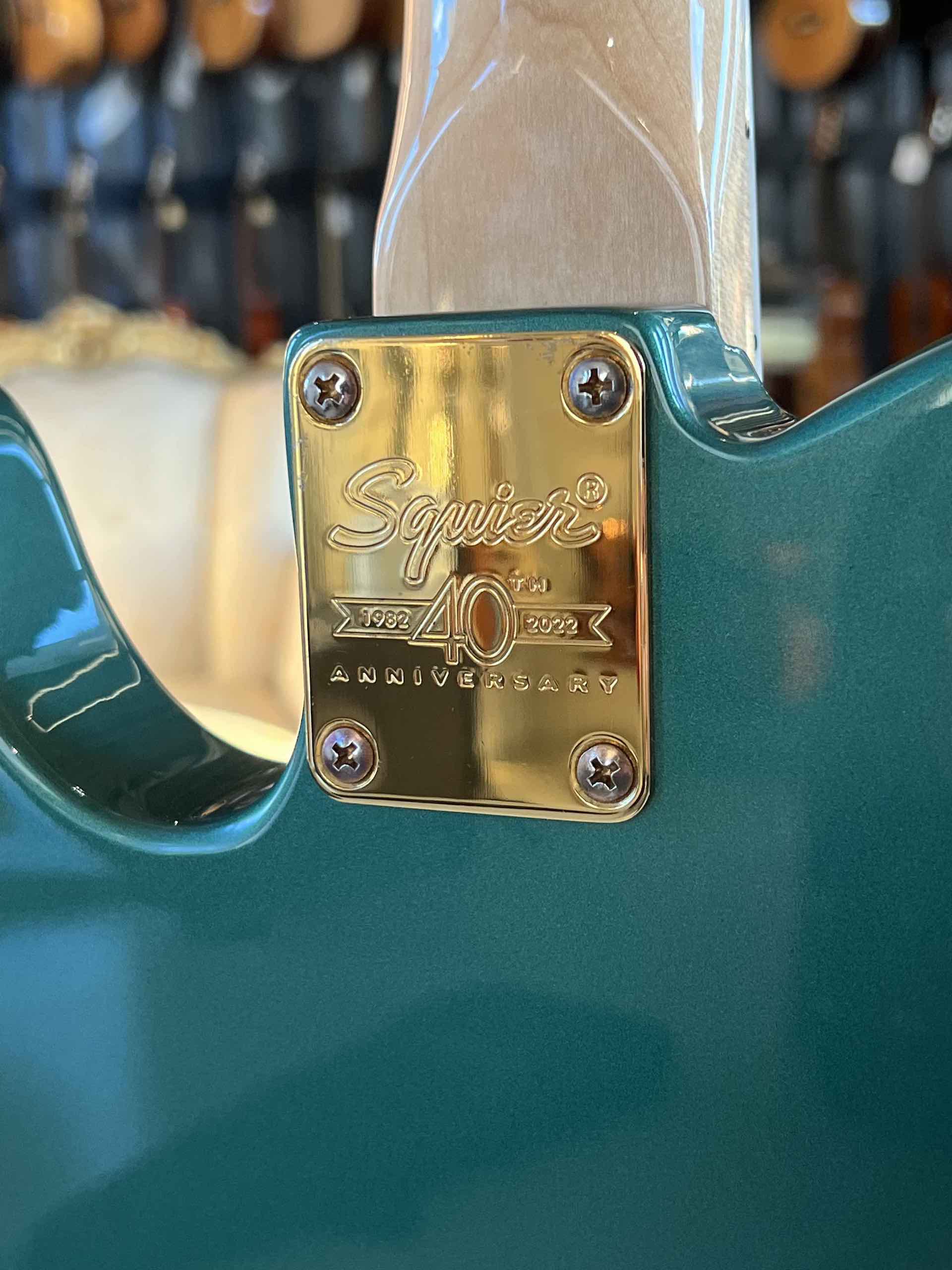 FENDER Squier 40th Telecaster LRL Gold Edition Sherwood Green Metallic - immagine 6